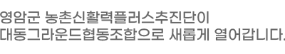 영암군 농촌신활력 플러스 추진단